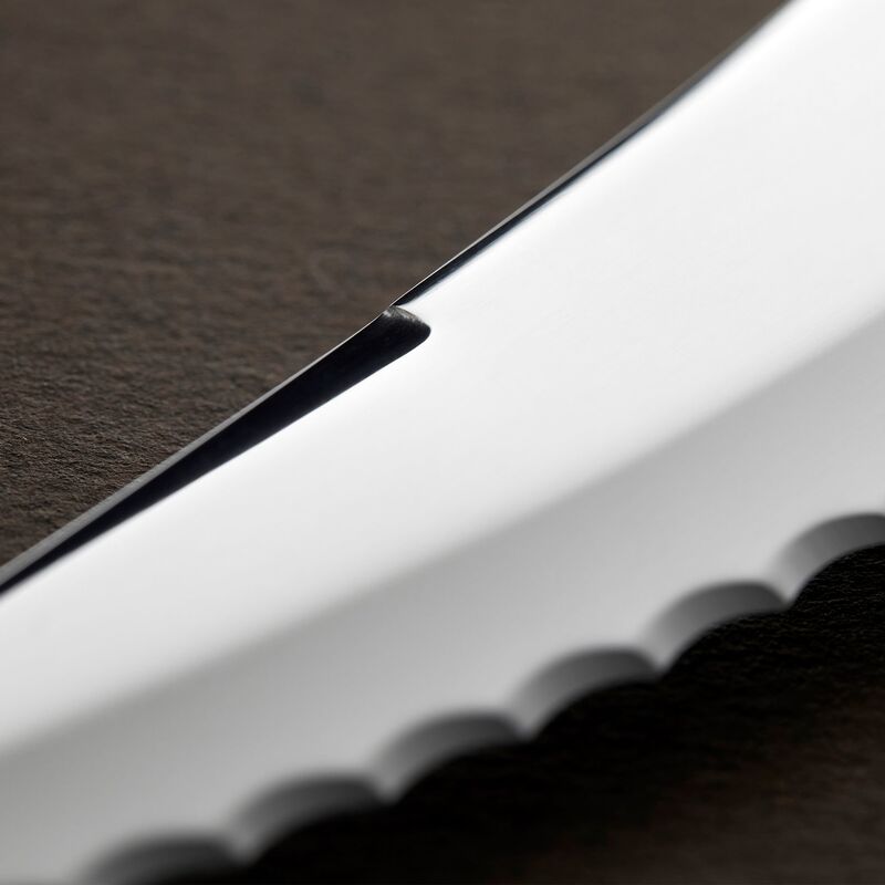 Old Farmer Micarta biffkniv XL 4 stk, svart/stål