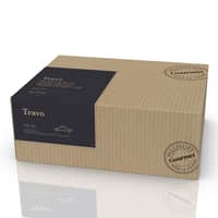 Travo gryde med glaslåg 3,8 liter 24 cm, sort aluminium