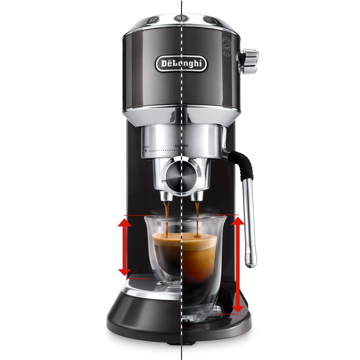 EC885 Dedica Arte espressomaskin, grå