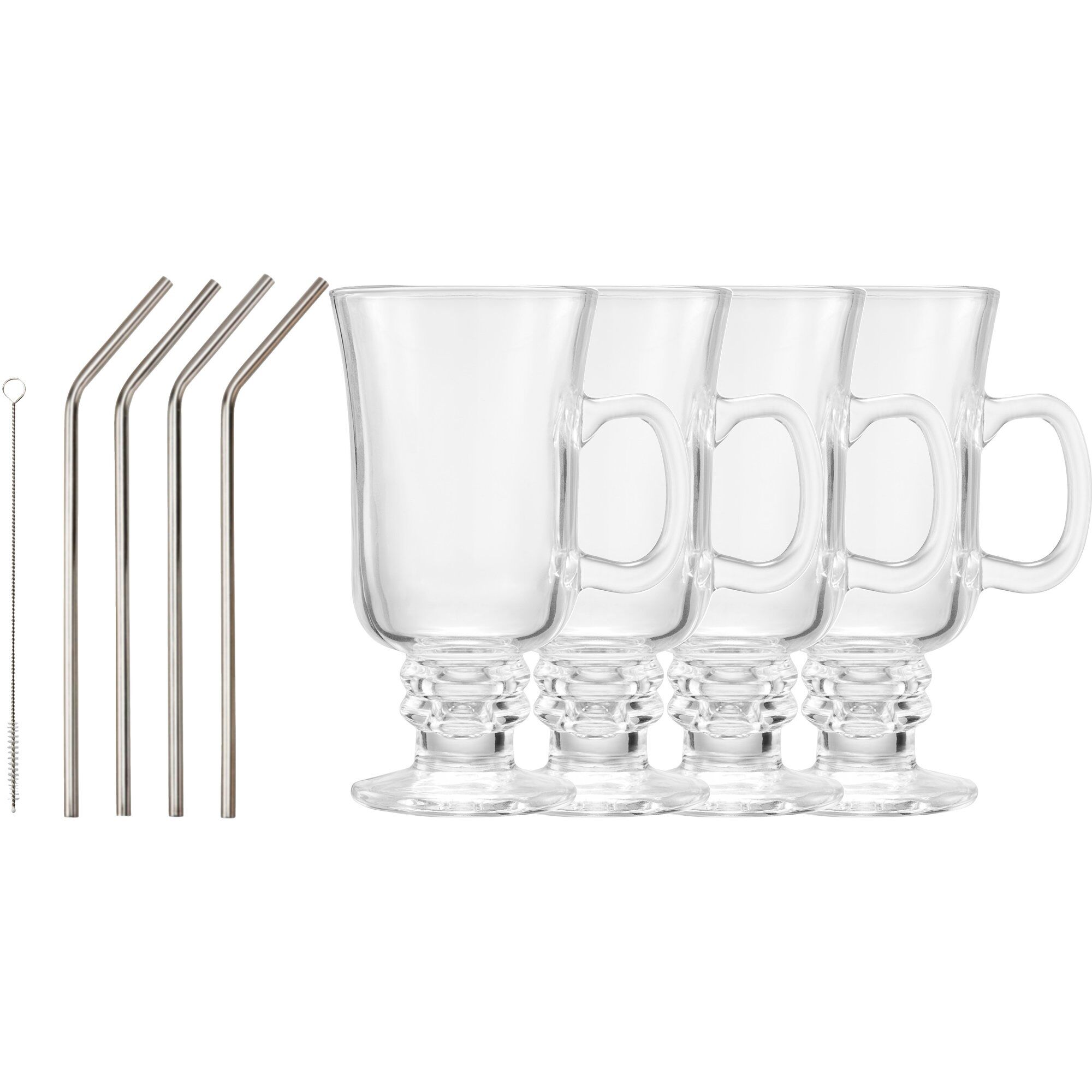 Dorre - Iona irish coffee sett 4 glass 20 cl 4 sugerør