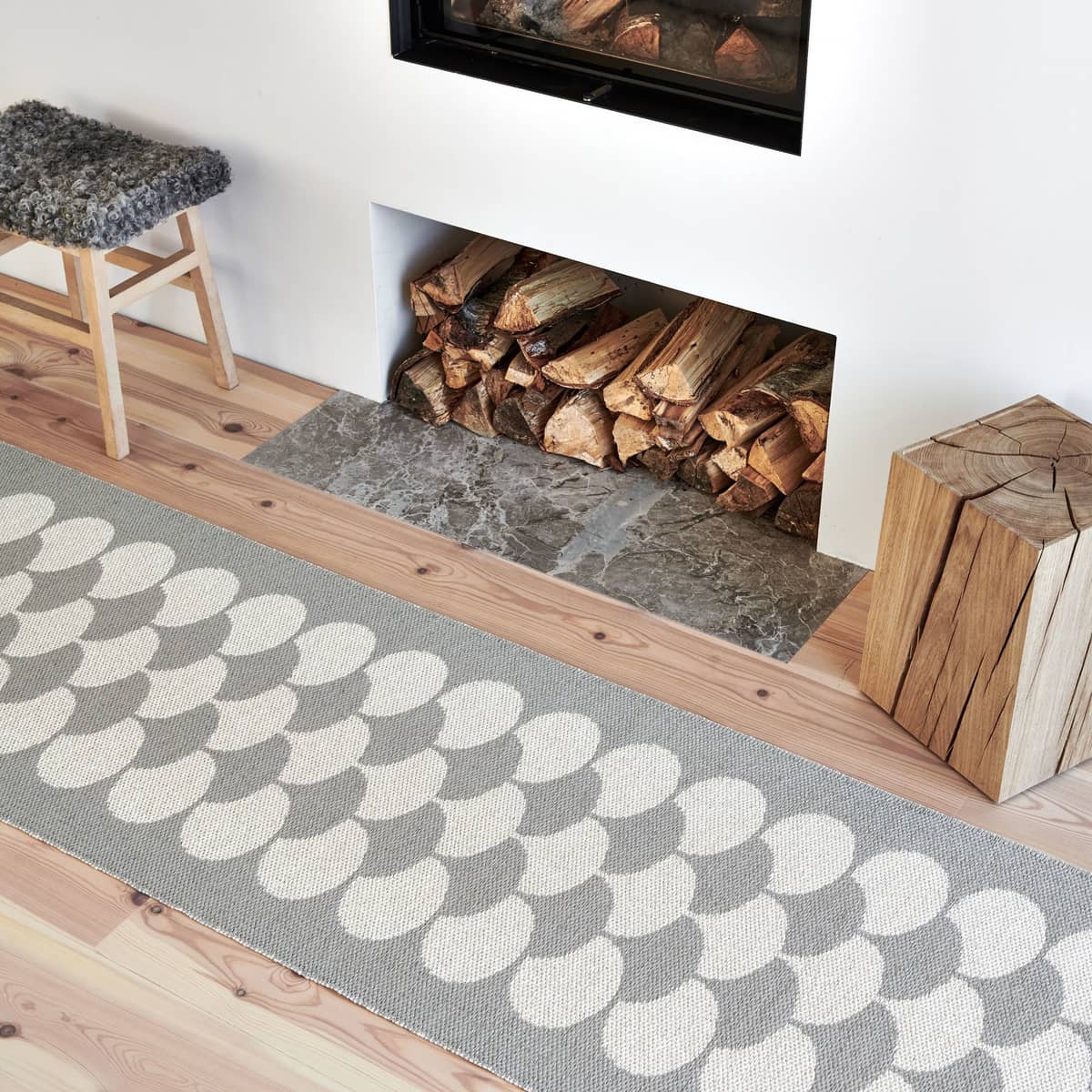 Poppy muovimatto 70 x 250 cm, linen