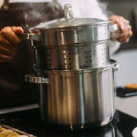 Pastagrytset med ånginsats + durkslag 7,5 liter