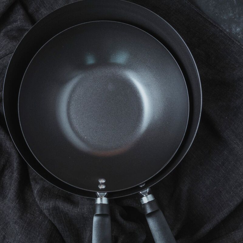 Wokpanne 30 cm, svart