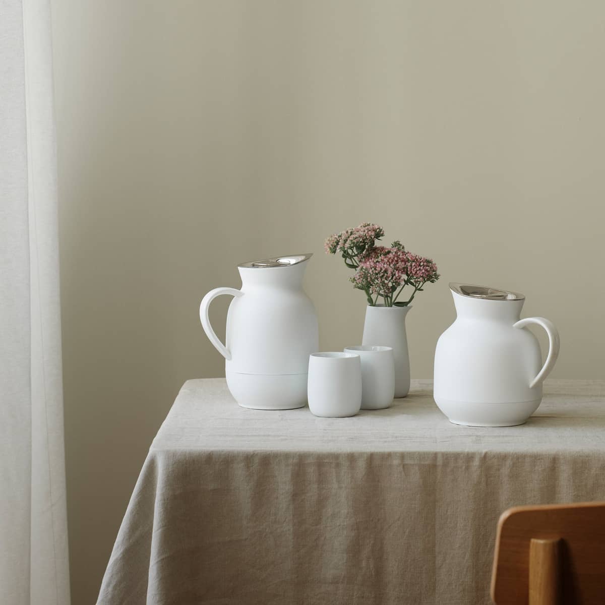 Amphora termoskanna 1 liter, te, soft white