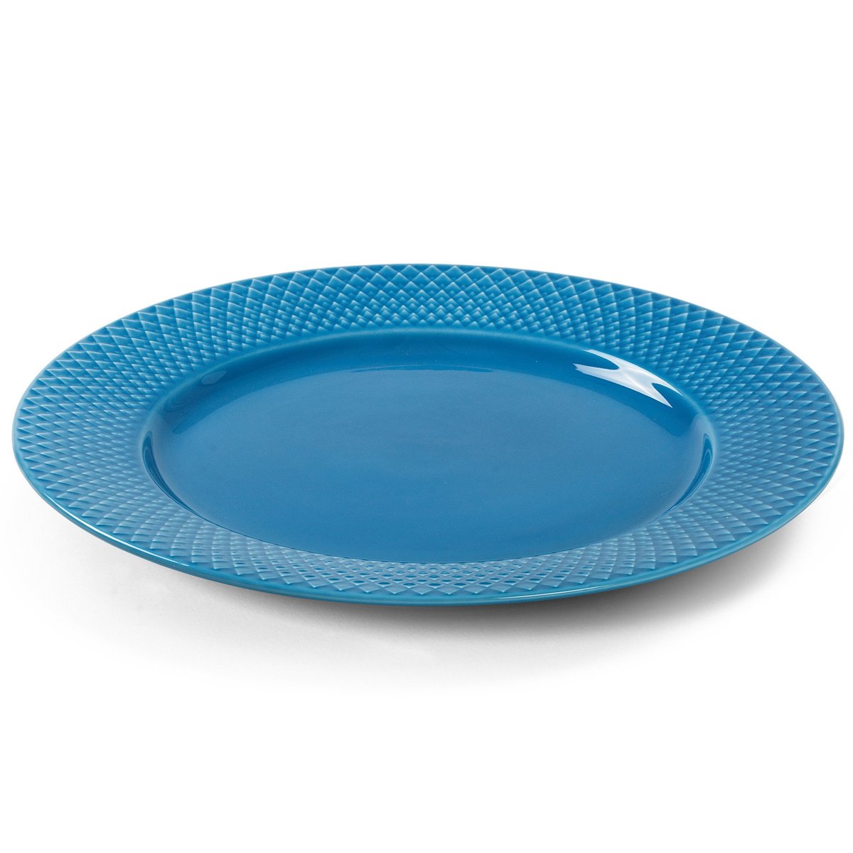 Rhombe Color tallerken, 27 cm, blå