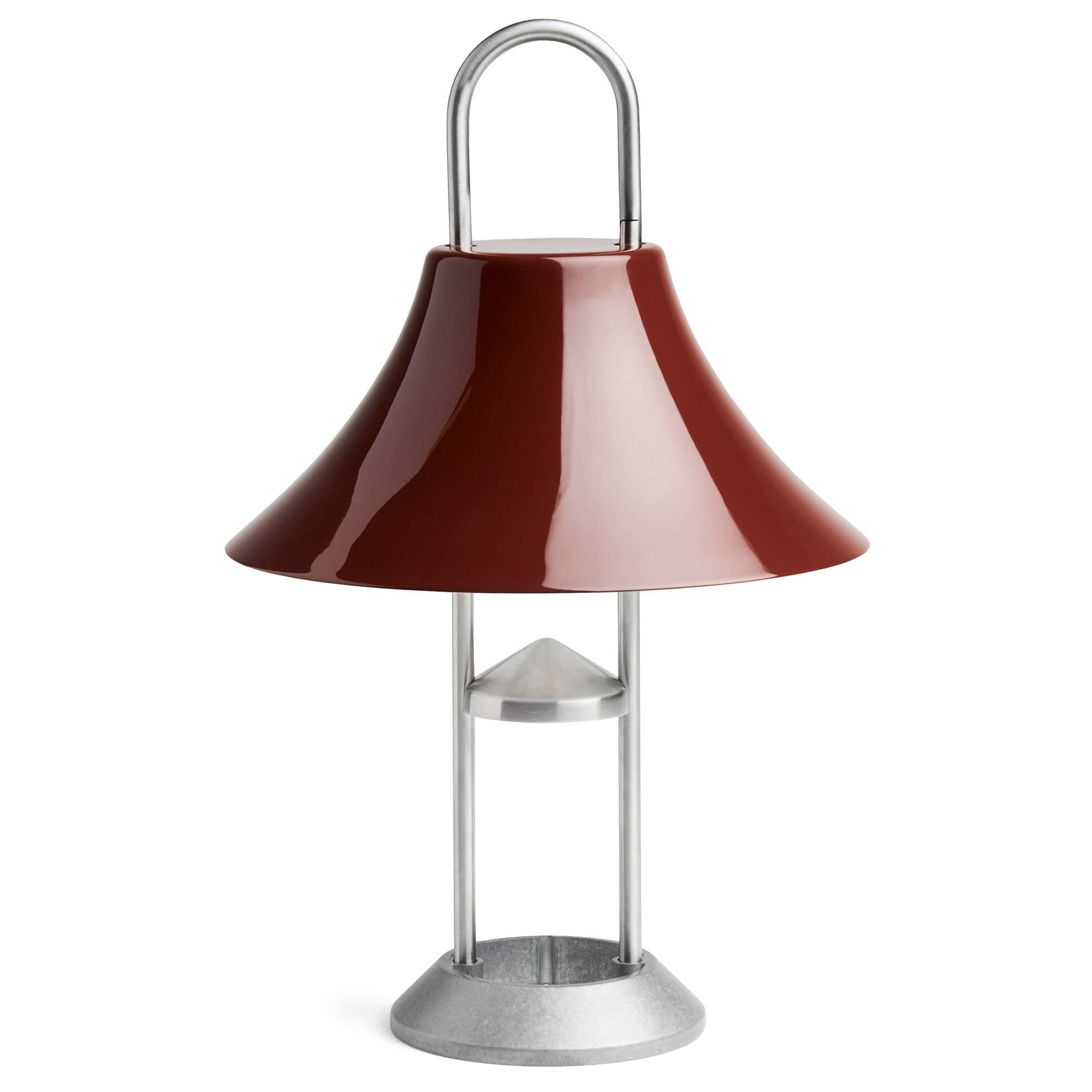 Mousqueton portabel bordlampe 30,5 cm Iron red