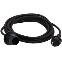 Kabel til utendørsbelysning 5 meter, svart