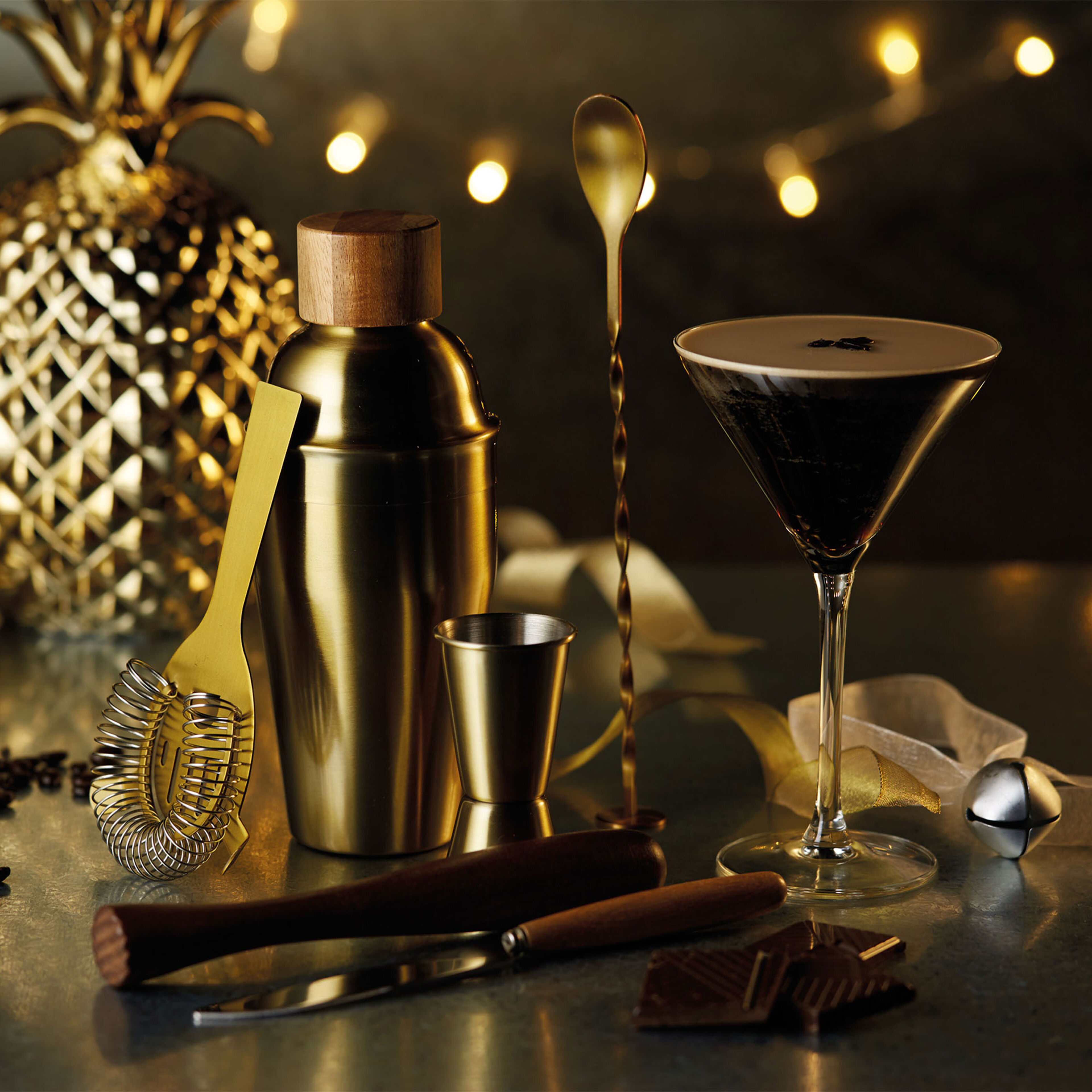 Cocktail- ja drinkkisetti, 6 osaa