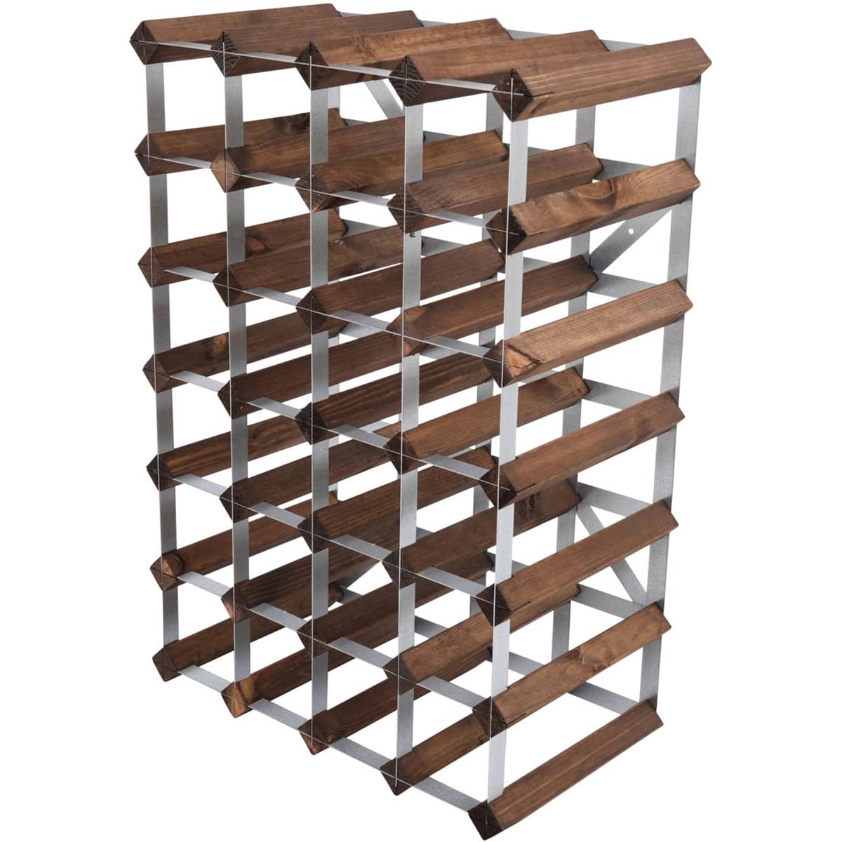 Vinställ Påbyggnadsbart 30 Flaskor Dark oak