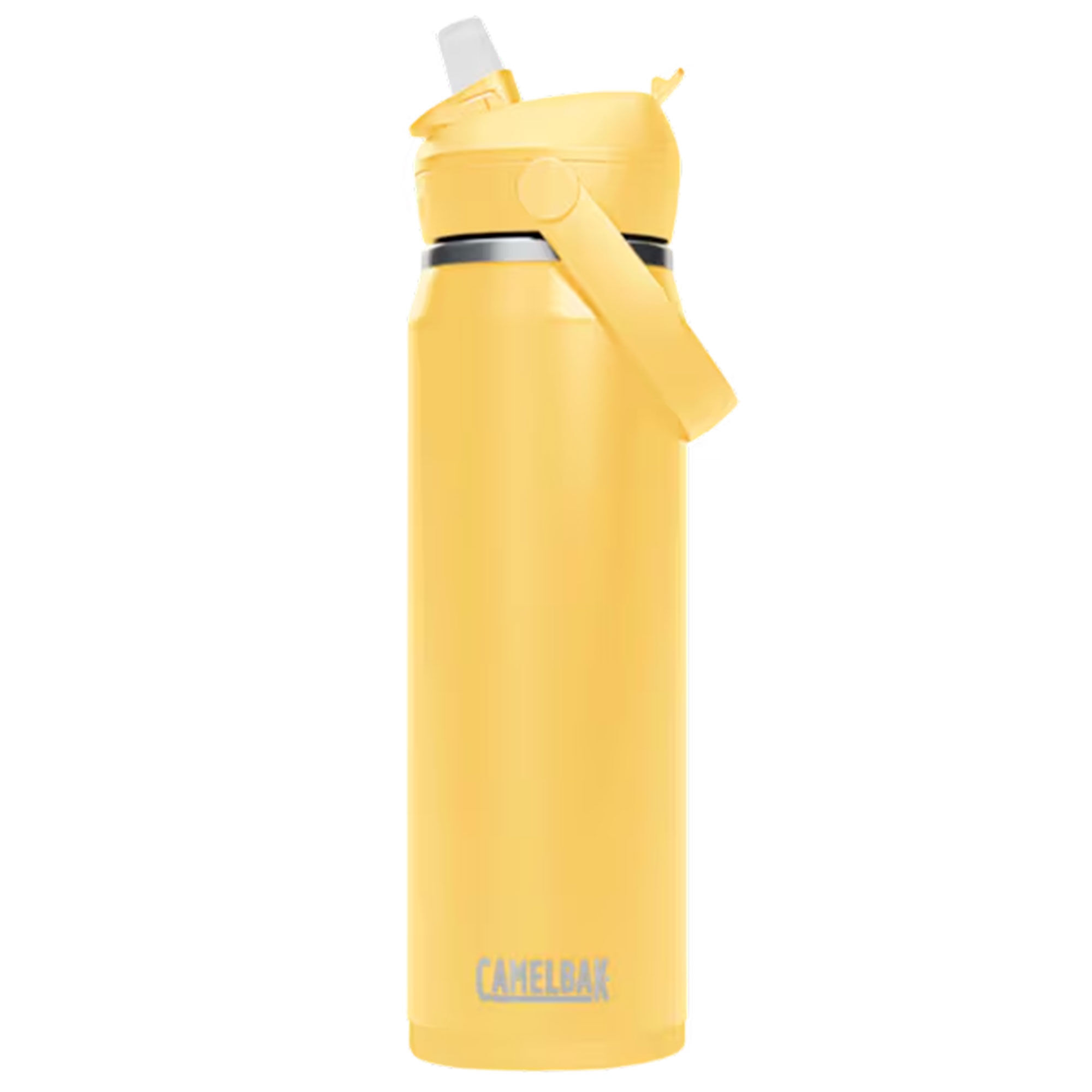 Thrive Flip Straw drikkeflaske 0,75 liter, yellow bloom