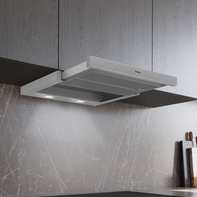 LI67RB531 iQ300 utdragbar köksfläkt, silver