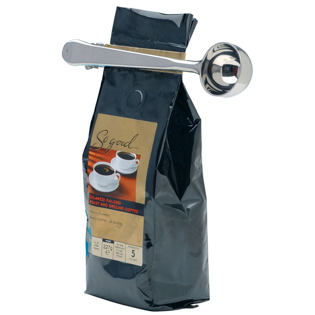 La Cafetière Kaffemål med klemme, rustfrit stål