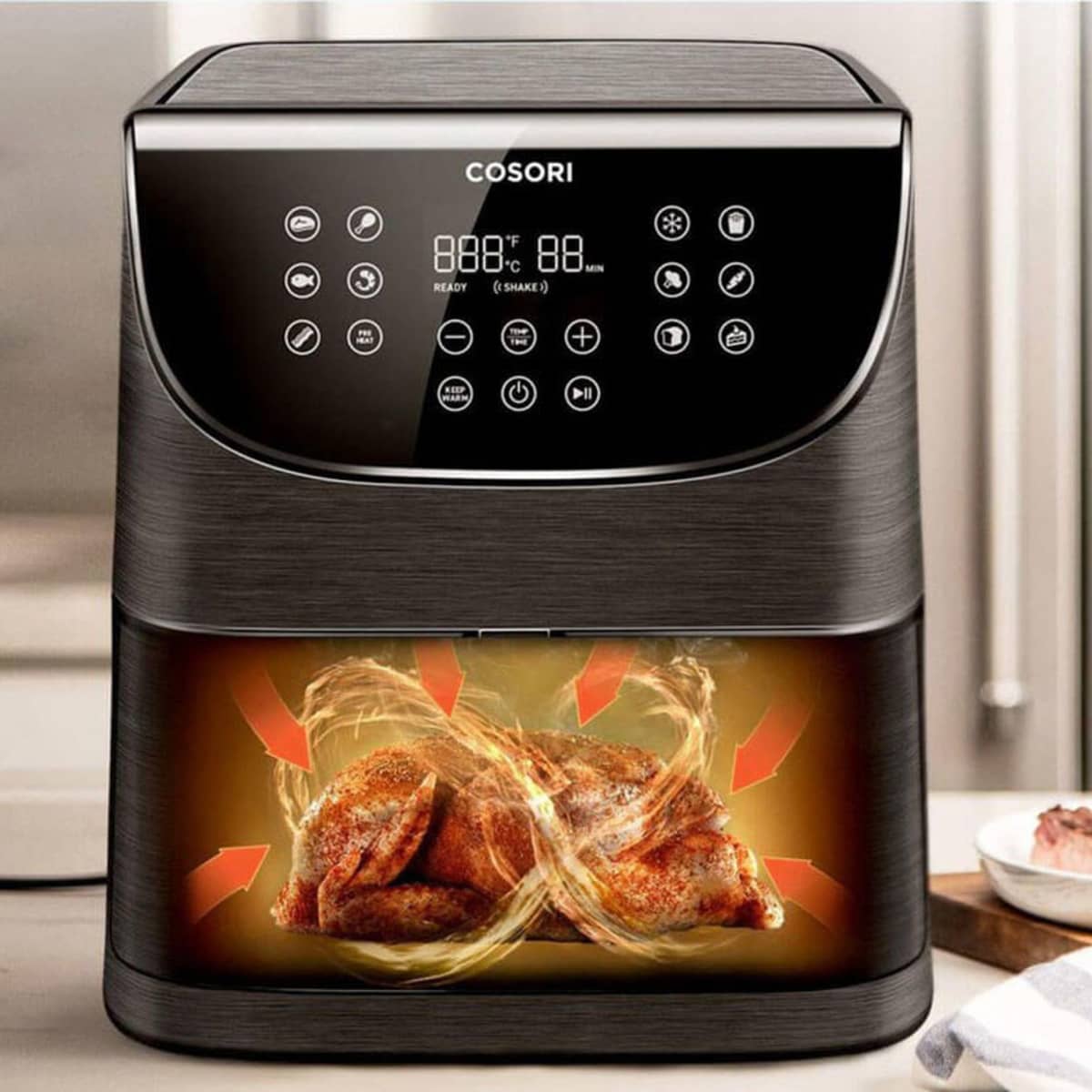 Premium Airfryer 5,5 liter, svart
