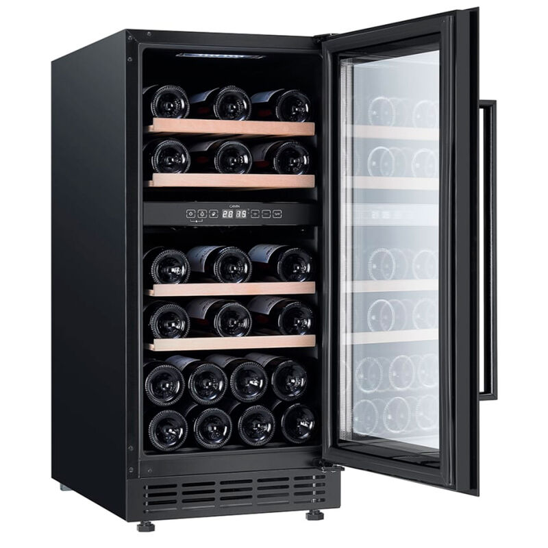 Arctic Collection 40D Fullglass Black indbygget vinkøleskab 28 flasker