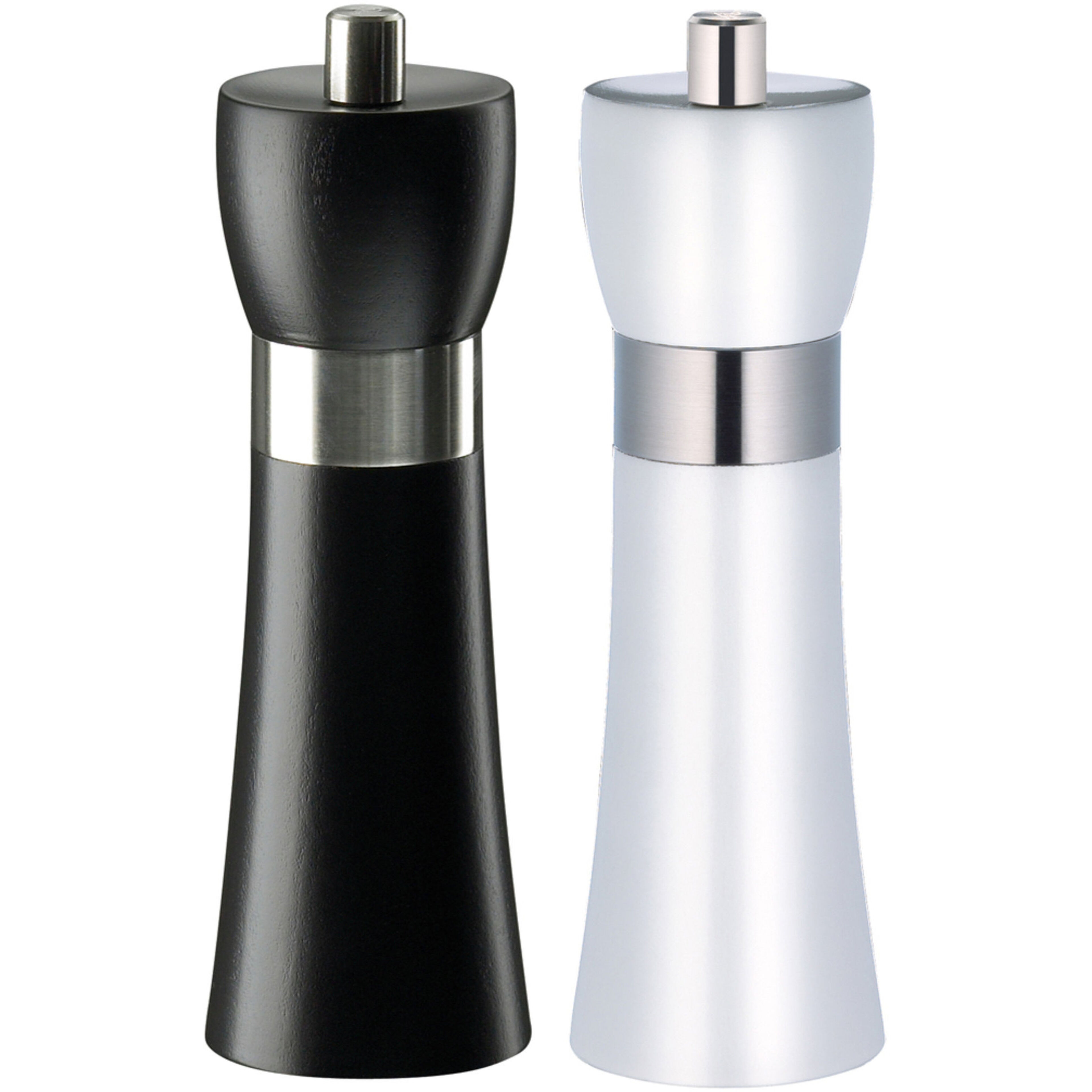 Hamburg Set Kryddkvarnar 2-Pack 18 cmVit/Svart