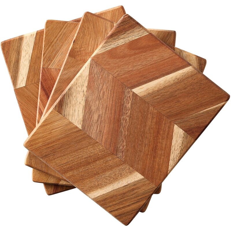 Smörbricka 4-pack, akaciaträ