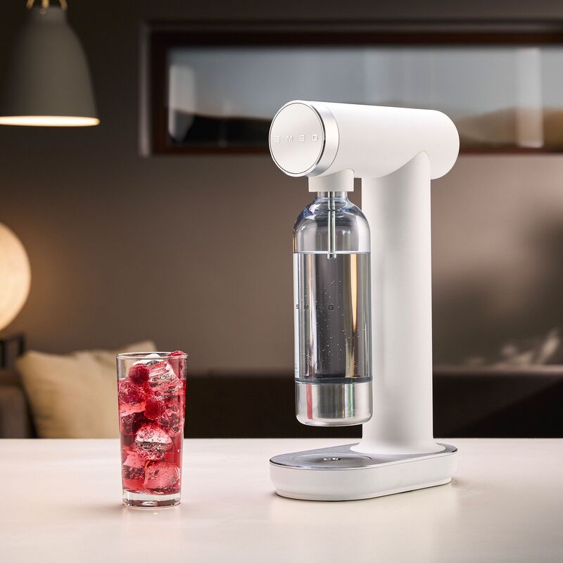 Hiilihapotuslaite, matta valkoinen