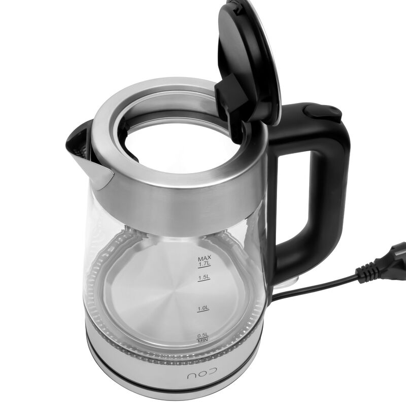 Elkedel i glas 1,7 liter