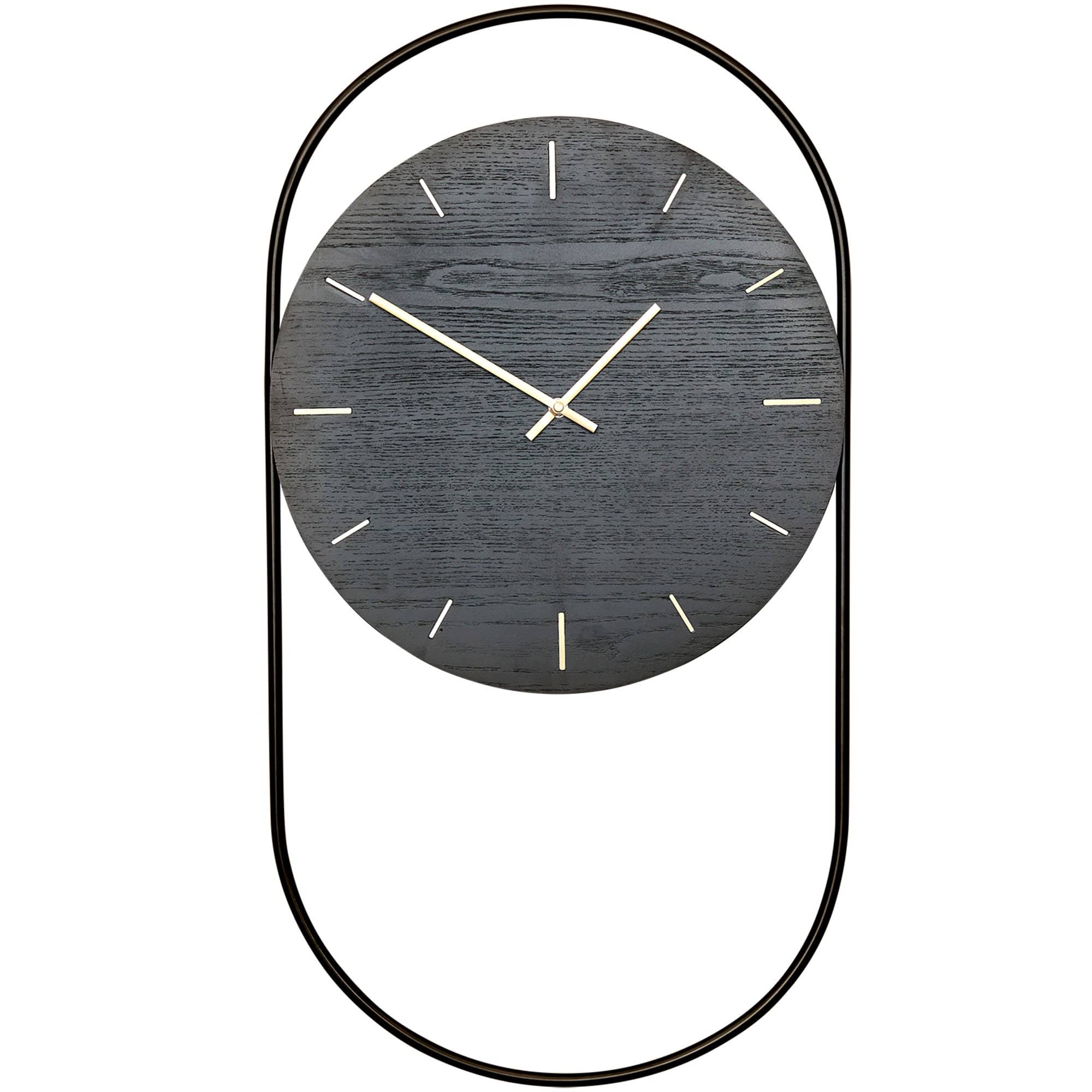 A-Wall klocka svart/metall