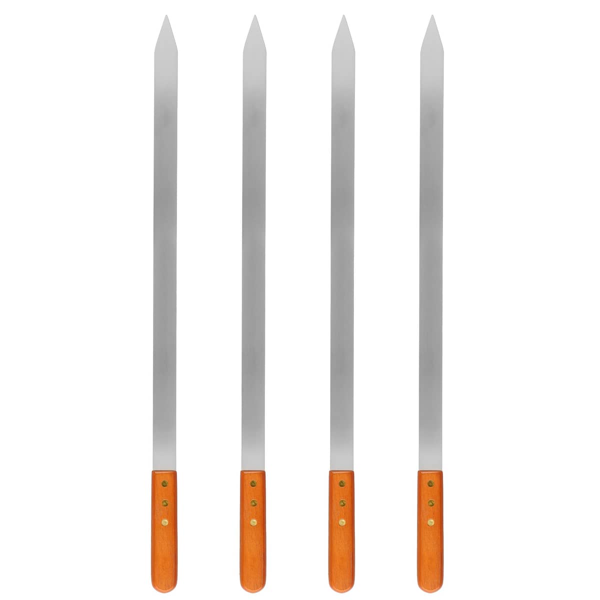 Grillspett med trähandtag 4 st