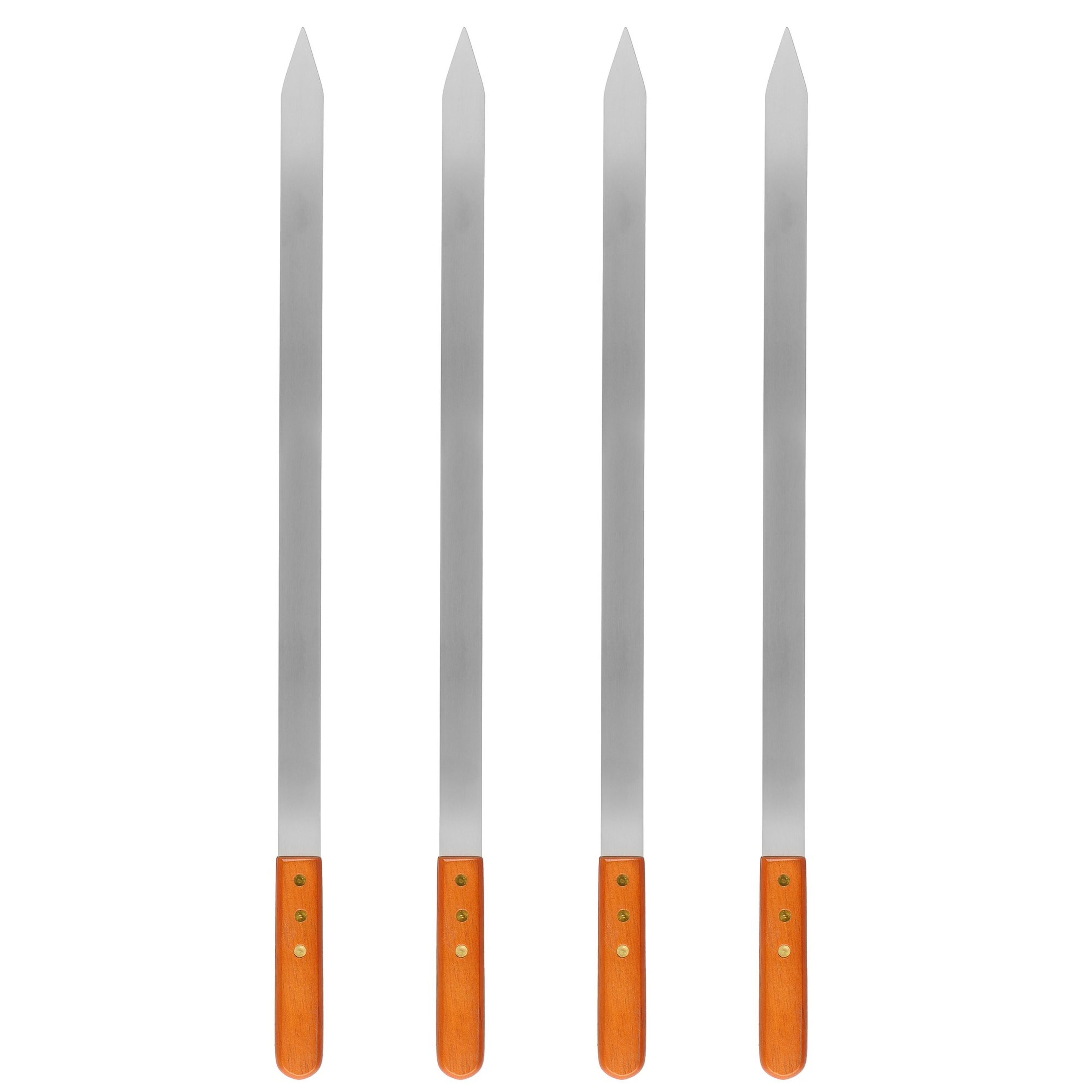 Grillspett med trähandtag 4 st