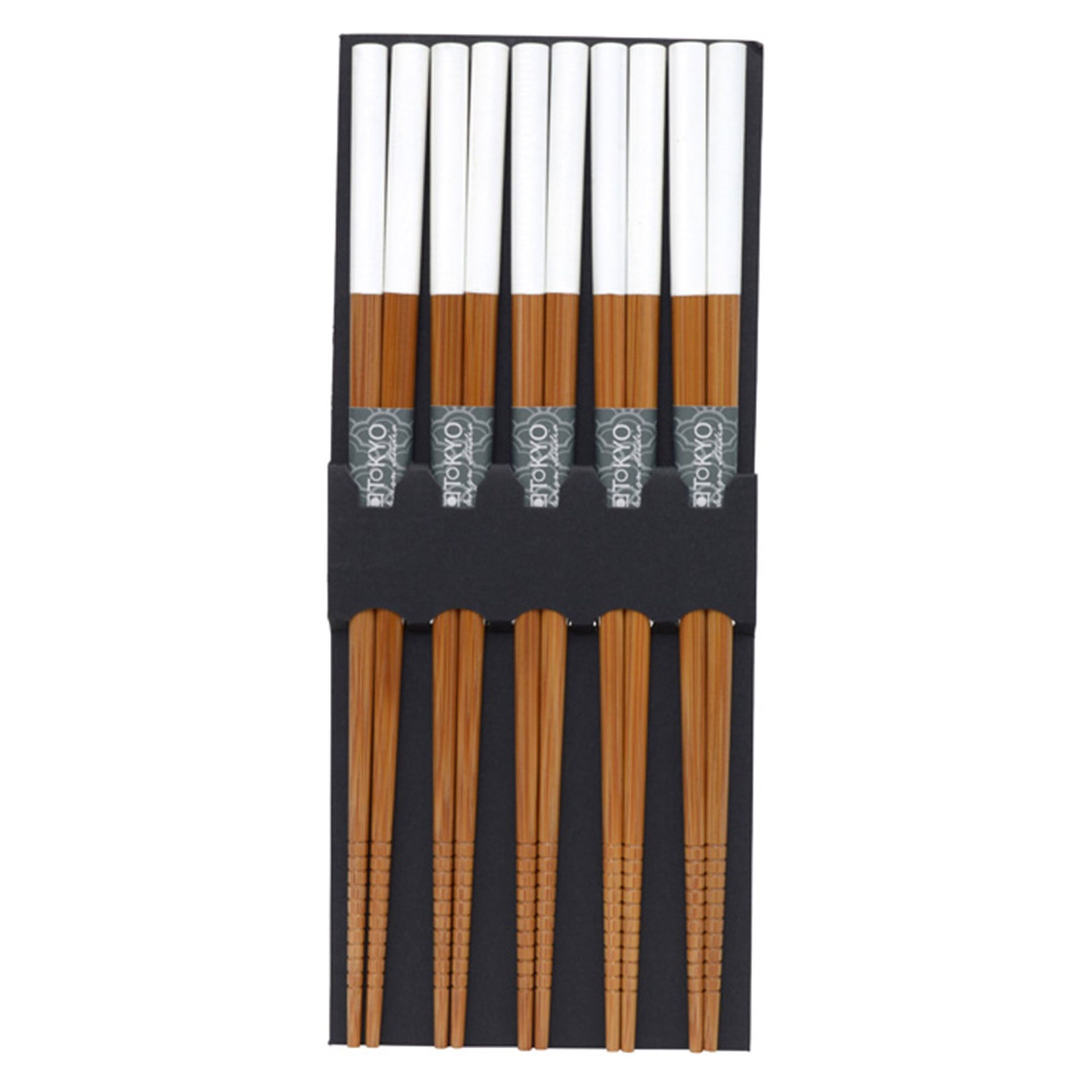 Ätpinnar 5 par, vit