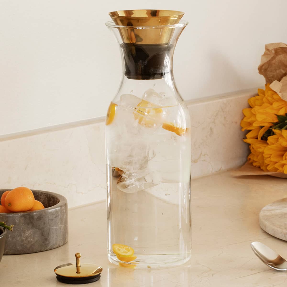 Kjøleskapskaraffel 1 liter, messing