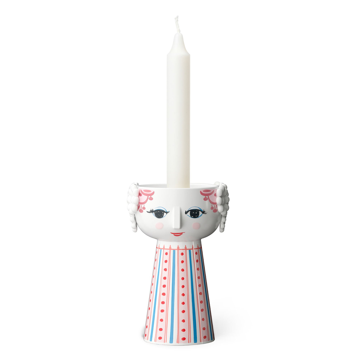 Eva kynttilänjalka 14 cm, punainen