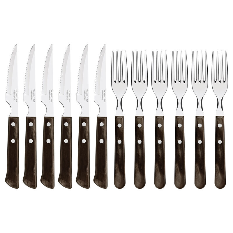 Steakbestik 12 dele, polywood