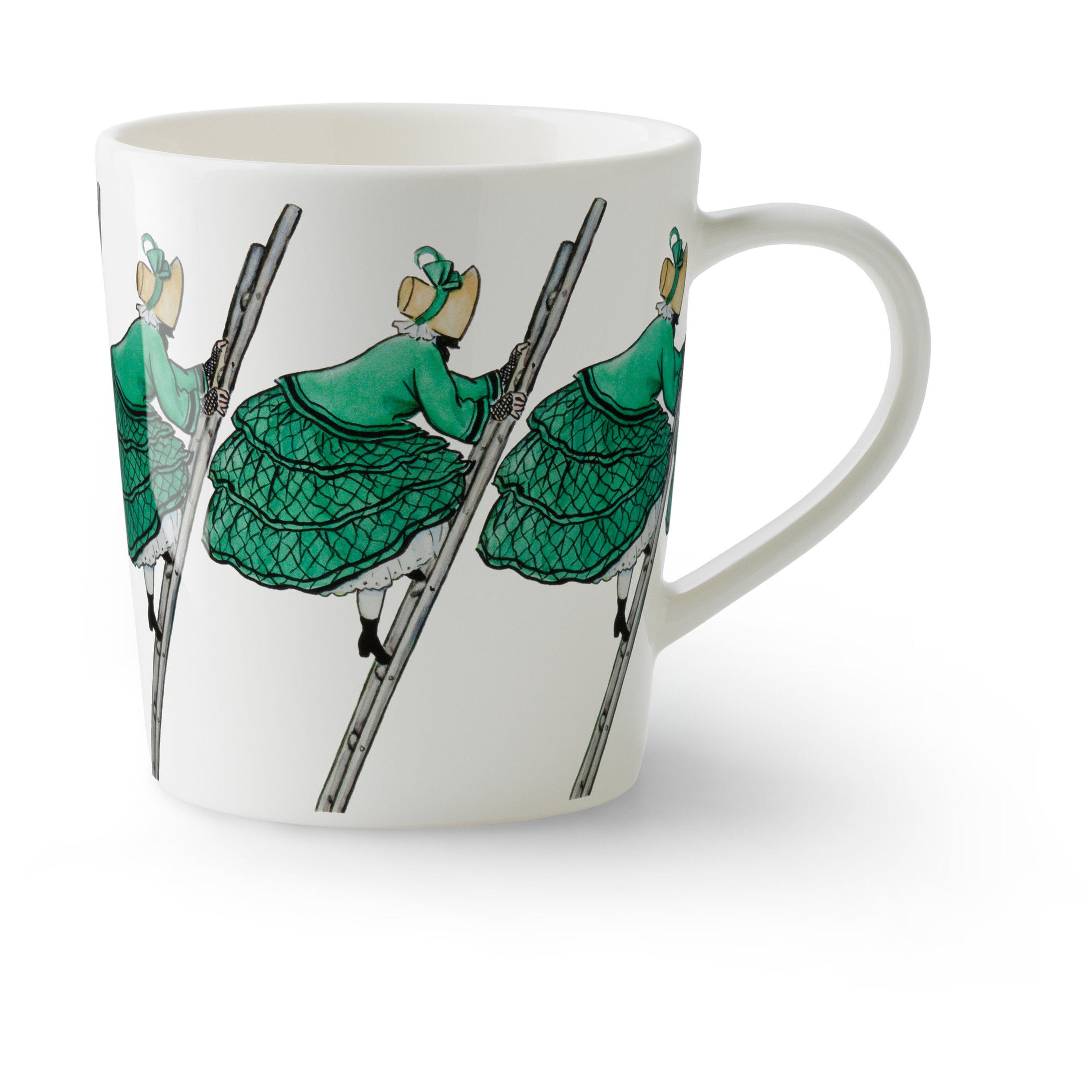 Elsa Beskow, Mugg med öra 40 cl - Tant Grön