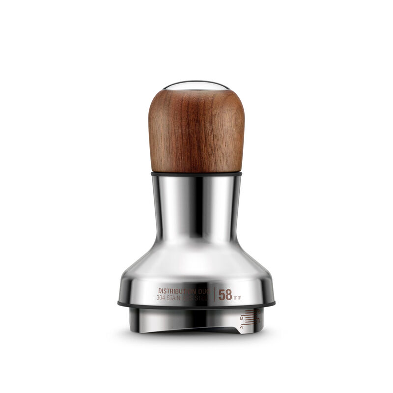 SEA303WLW Tamper og dispenser 58 mm, valnøtt
