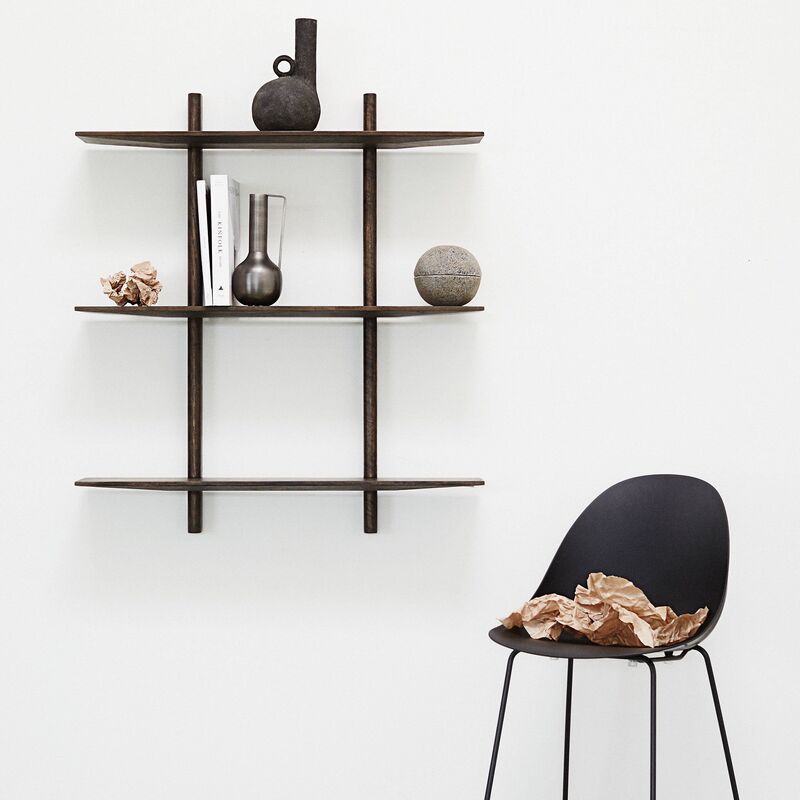 Noir hylly 90 x 100 cm, dark oil