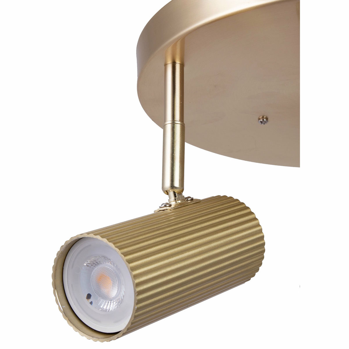 Hubble 3 taklampe, børstet messing