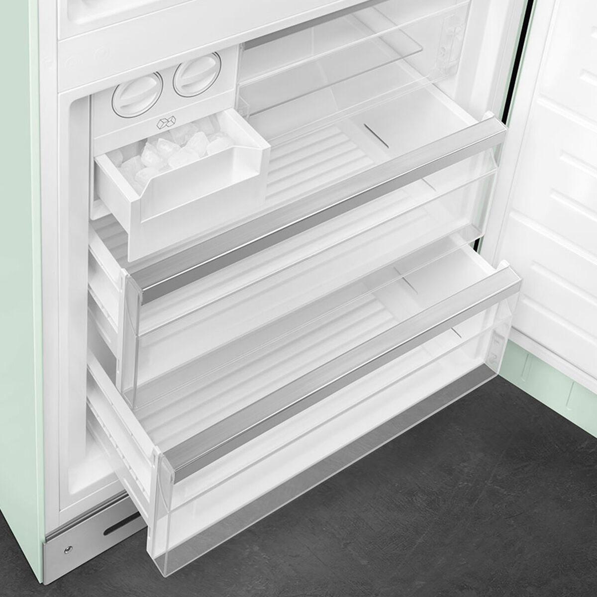 Smeg FAB38RPG6 högerhängd kyl/frys 70 cm, pastellgrön