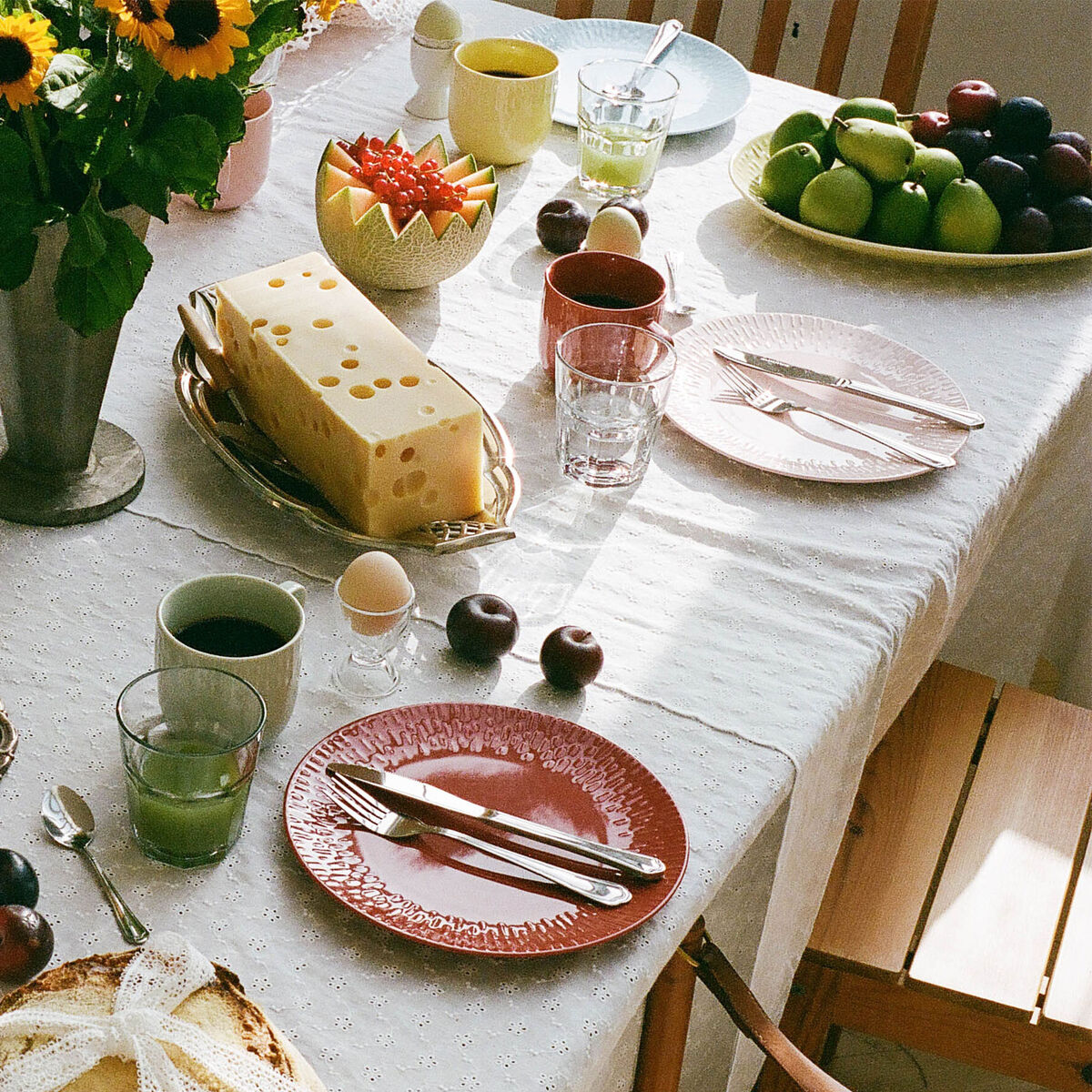 Confetti tallerken 24 cm, candyfloss