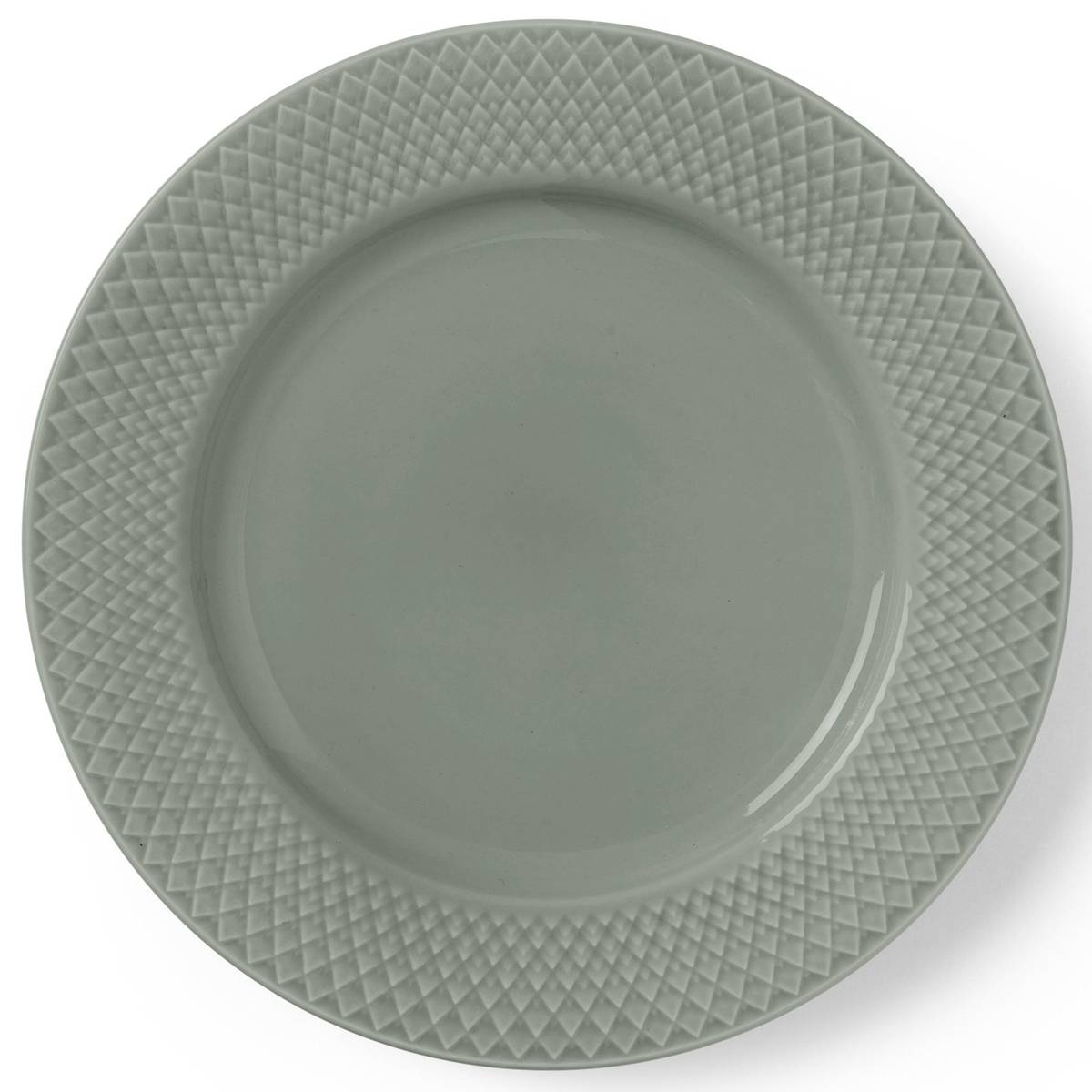 Rhombe Earth lunchtallrik 21 cm, moss