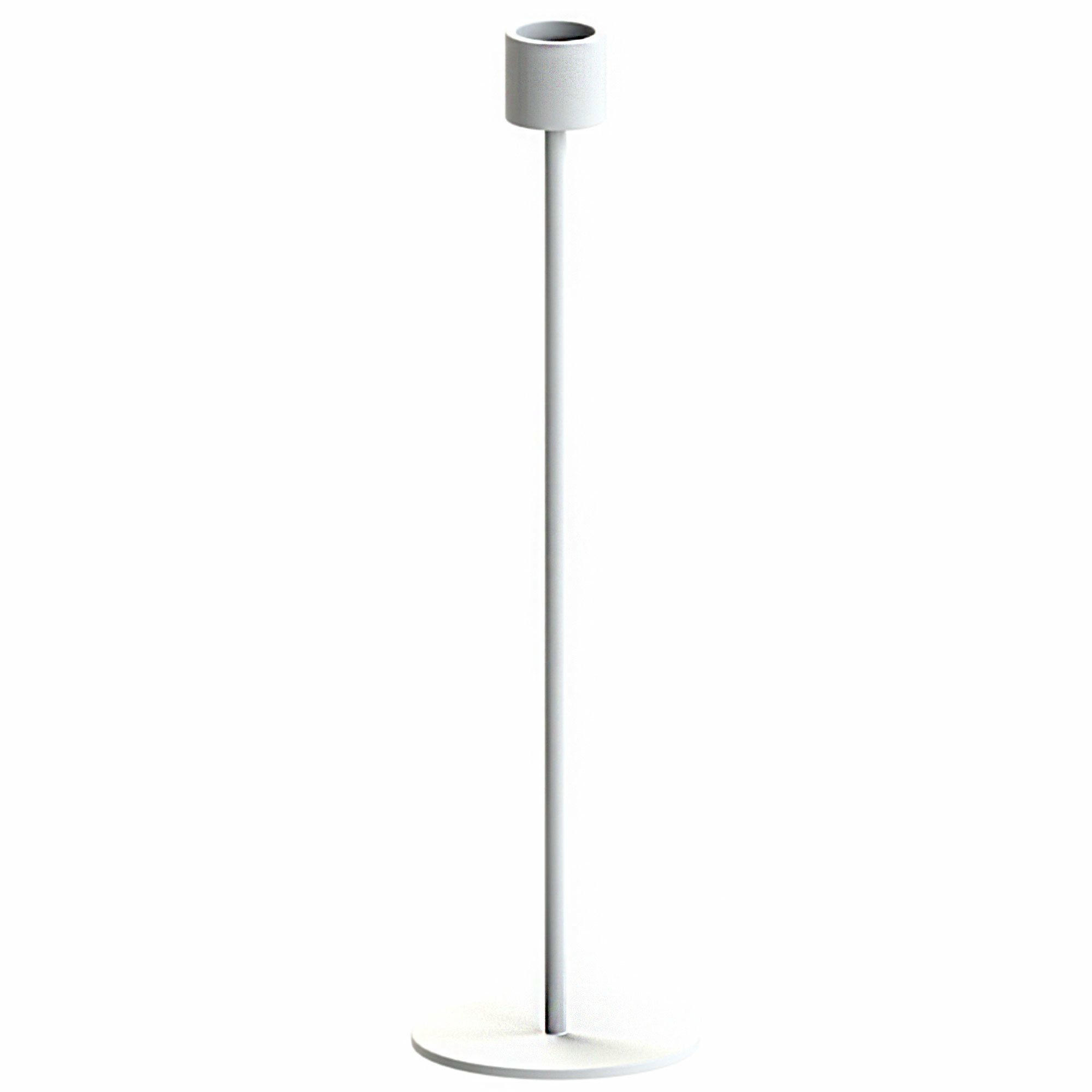 Lysestage, 29 cm, hvid