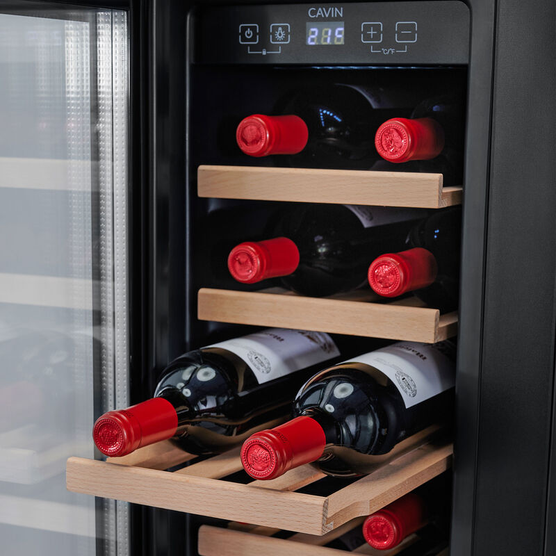 Arctic Collection 60 Duo innbyggbart vin- og ølkjøleskap, svart