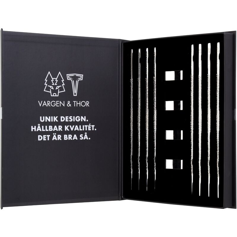 ätpinnar 4 par, silver