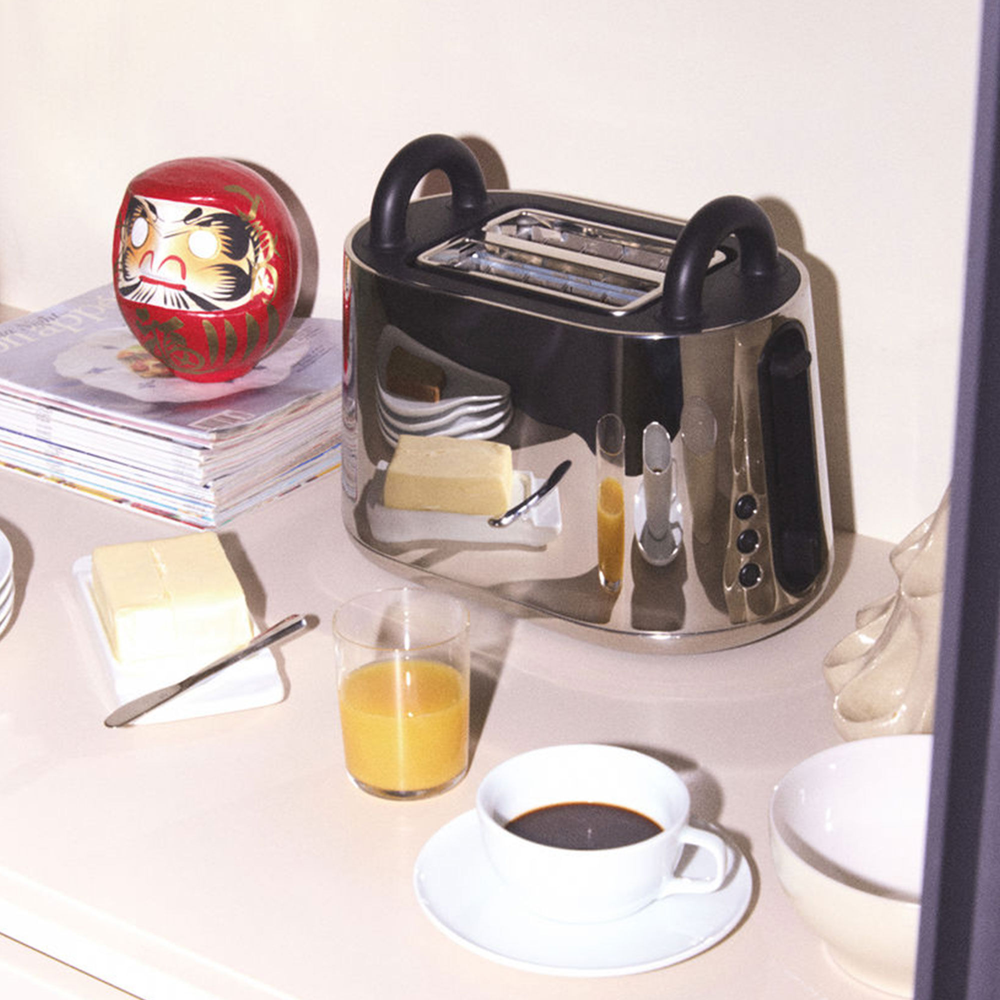 Toru brødrister, rustfrit stål