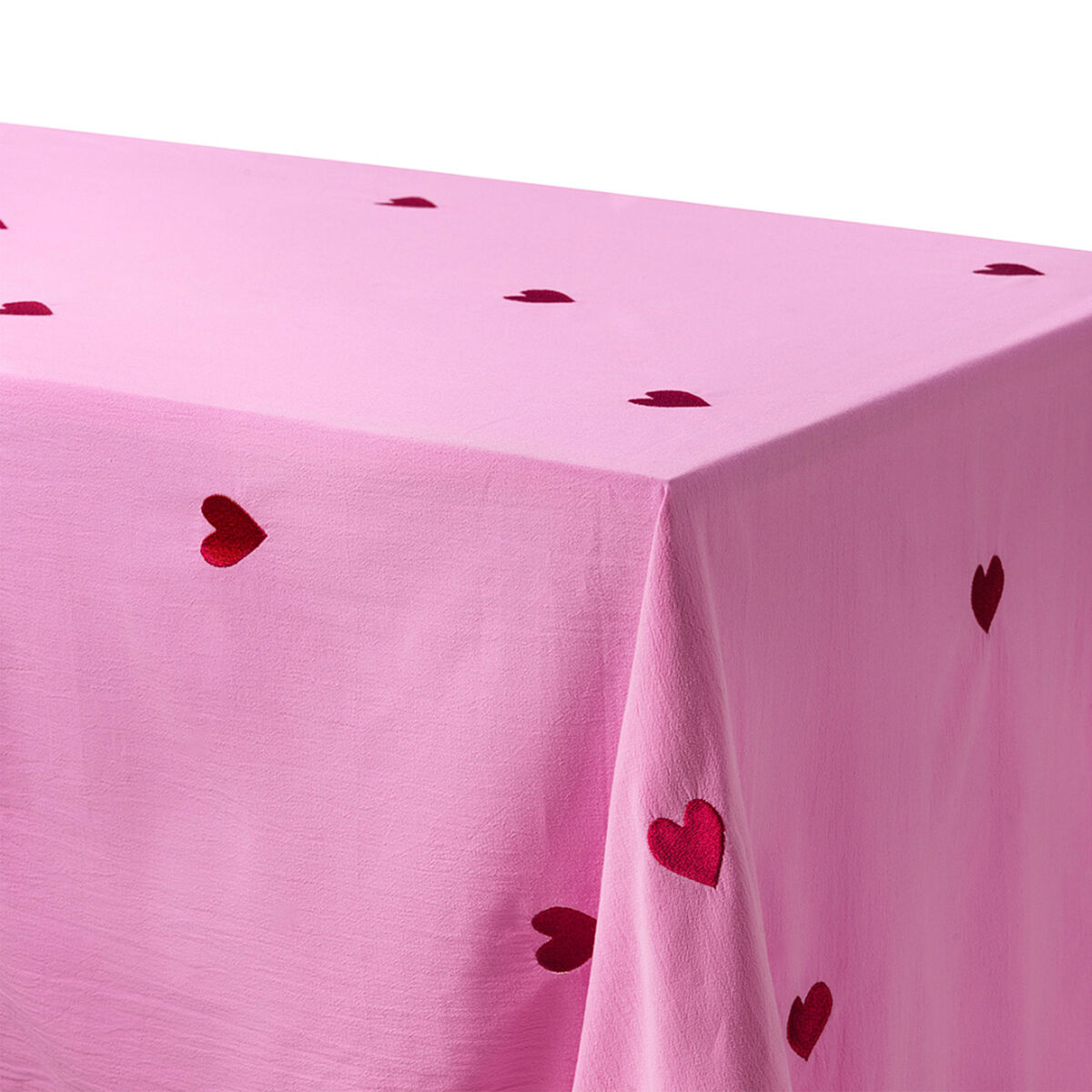 Midnatt Pöytäliina Pink Hearts Rosa 330x145 cm