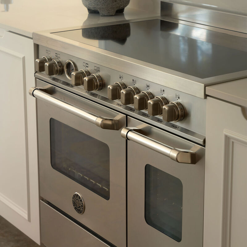 MAS95I2EXT Master Induksjonskomfyr med dobbelovn 90 cm, Rustfritt Stål