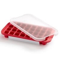 Lékué Isbitform silikon med lokk, rød