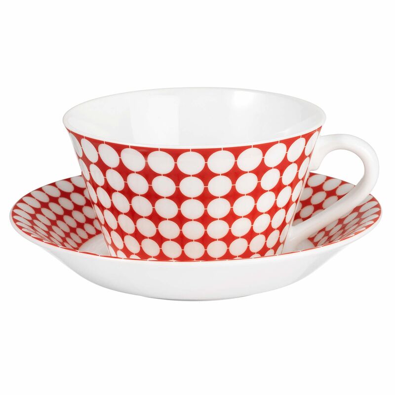 Eva tekopp med fat, 25 cl