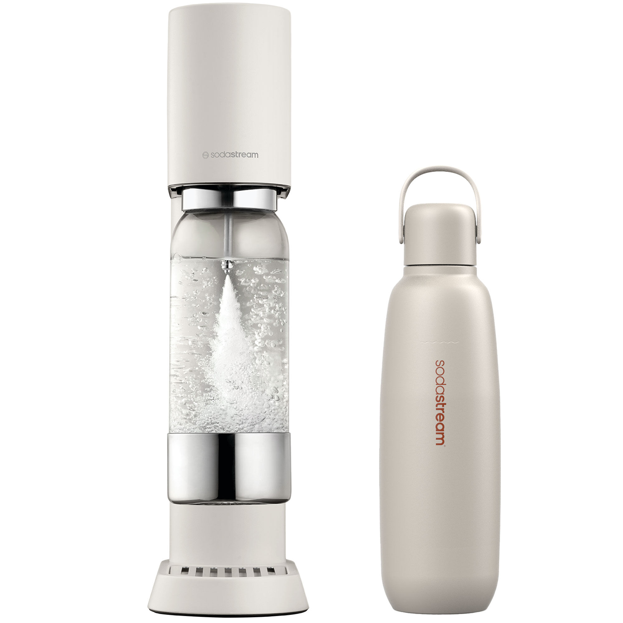 Sodastream Ensō kolsyremaskin + flaska, mattsand