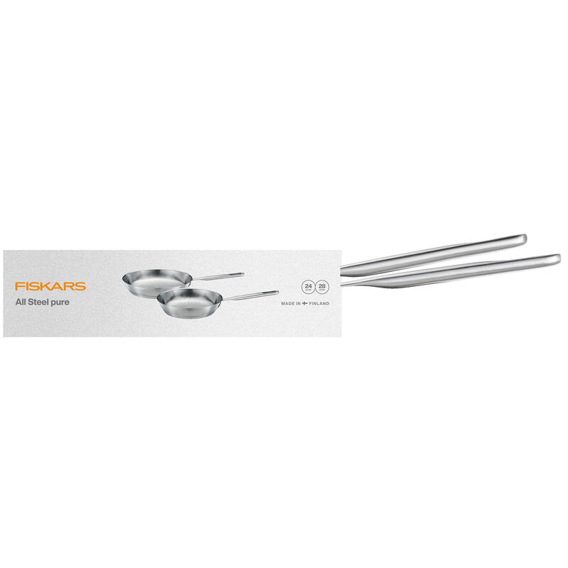 Fiskars All Steel Pure stegepannesæt, 24+28 cm
