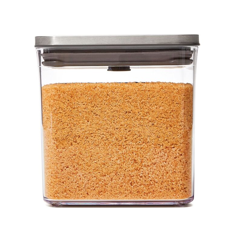 POP Fyrkantig Steel Behållare, 2,6 liter