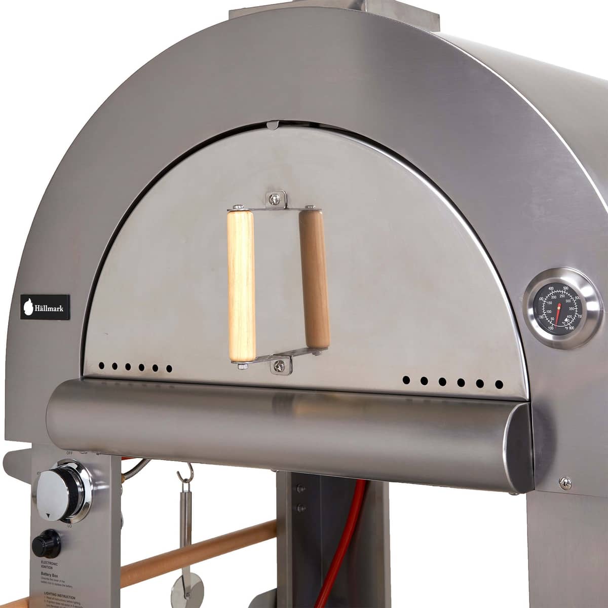 Kaasu -ja puulämmitteinen pizzauuni