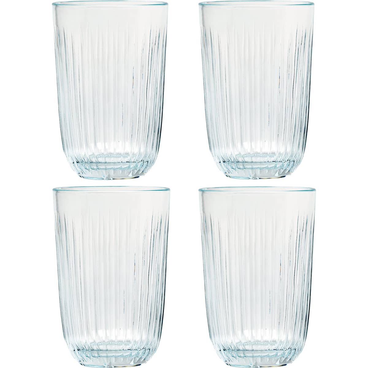 Hammershøi vandglas, 37 cl, Ø 8 cm, 4 stk, klar