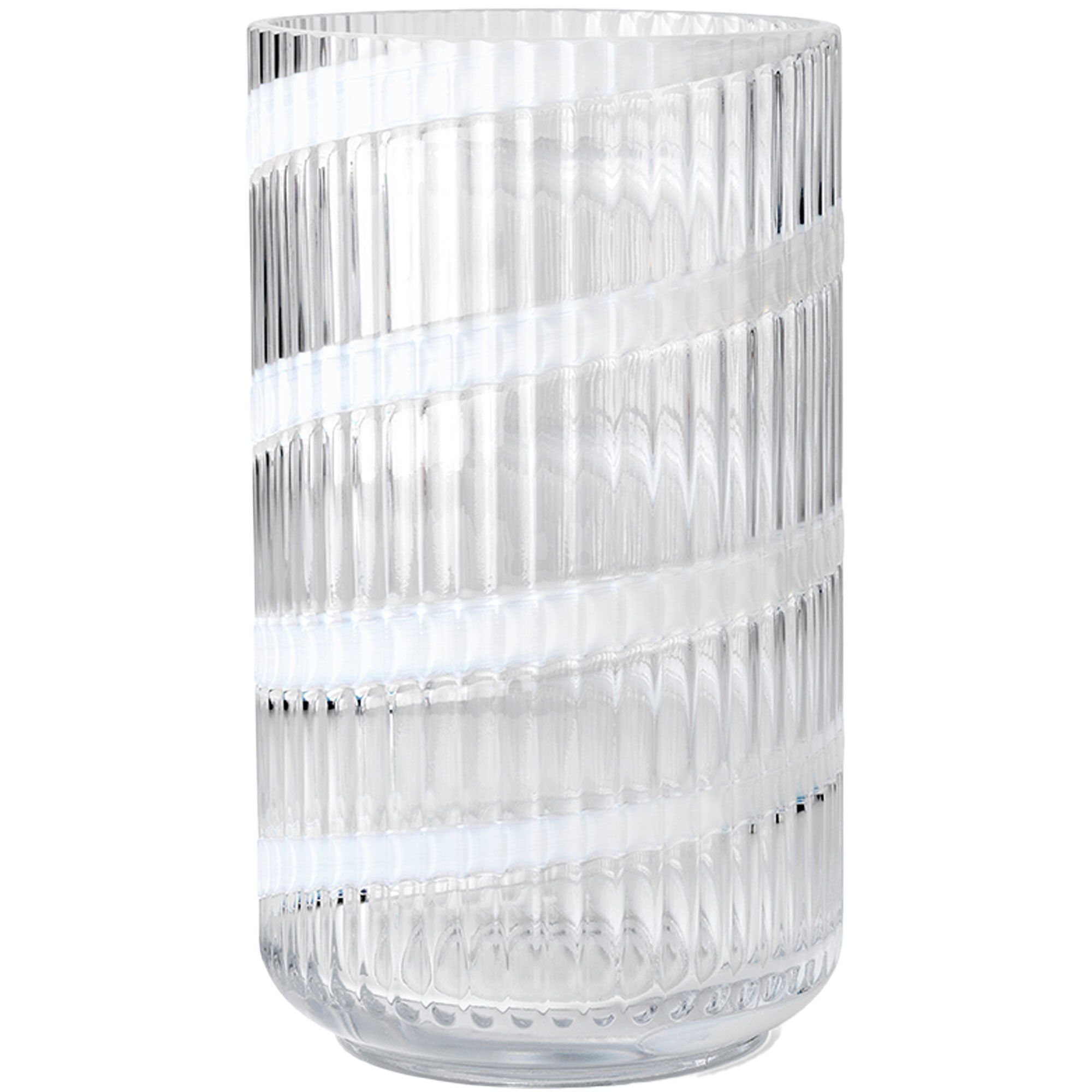 Swirl Vase 25 Cm Hvid